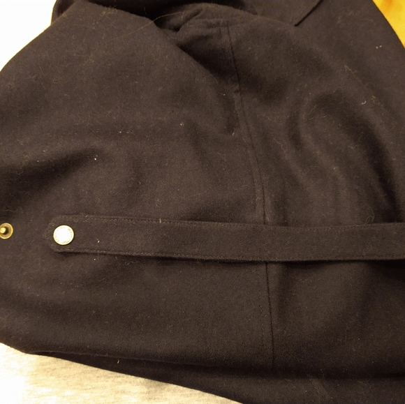 💯 wool dress Pendleton Lowell shirt dress riding jacket style preppy navy coat - Picture 10 of 16